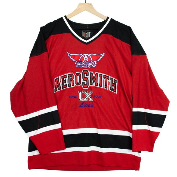 1997 Aerosmith 9 Lives World Tour Hockey Jersey - Picture 1 of 5